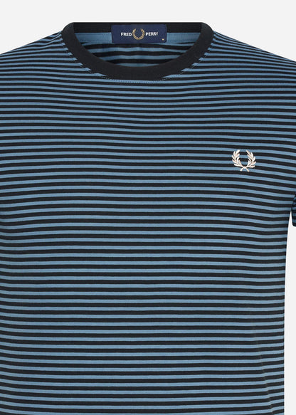 Fred Perry T-shirts  Two colour stripe t-shirt - ash blue 