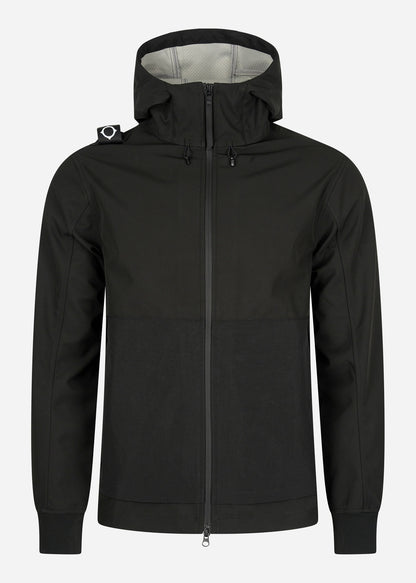 MA.Strum Jassen  Softshell hooded jacket - jet black 