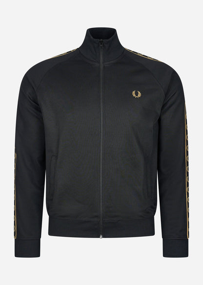 Fred Perry Vesten  Seasonal taped track jacket - black gold 