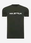 MA.Strum T-shirts  SS logo print tee - oil slick 