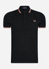 Fred Perry Polo's  Twin tipped fred perry shirt - black pink peach 