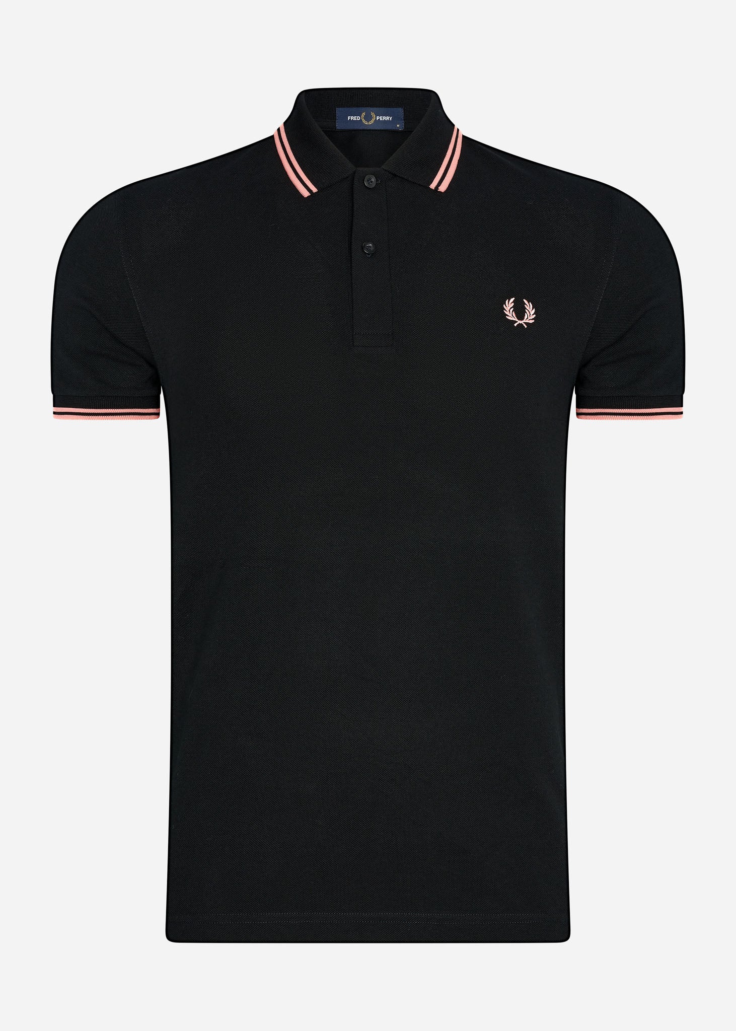 Fred Perry Polo's  Twin tipped fred perry shirt - black pink peach 