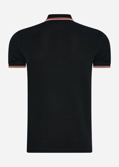 Fred Perry Polo's  Twin tipped fred perry shirt - black pink peach 