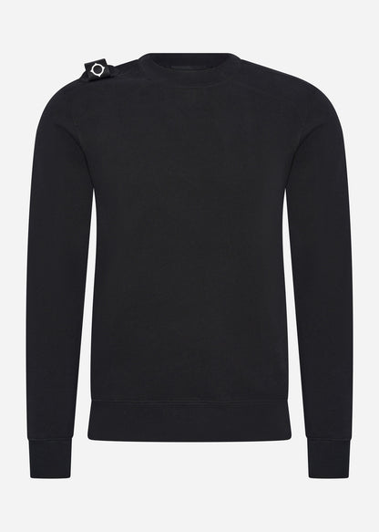 MA.Strum Truien  Core crew sweat - jet black 