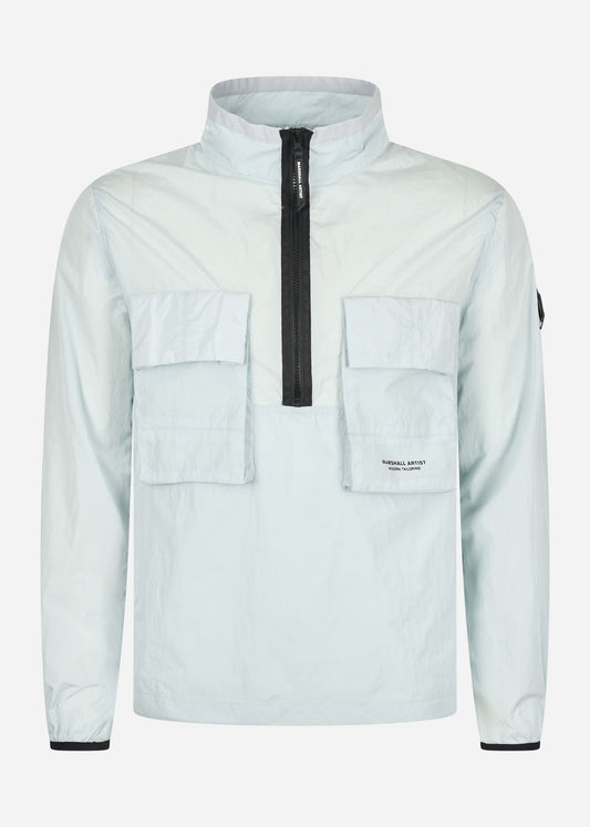 Marshall Artist Overshirts  Krinkle nylon half zip - dolphin grey 