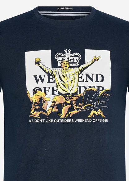 Weekend Offender T-shirts  Leo gregory - navy 