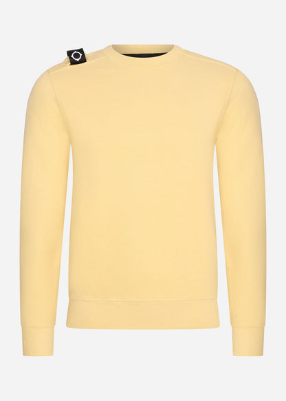 MA.Strum Truien  Core crew sweat - mellow yellow 