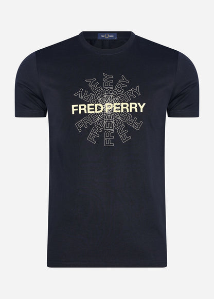 Fred Perry T-shirts  Fred perry graphic t-shirt - navy 