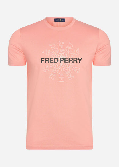 Fred Perry T-shirts  Fred perry graphic t-shirt - pink peach 