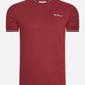Ben Sherman T-shirts  Pique tee - red 