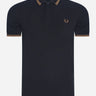 Fred Perry Polo's  Twin tipped fred perry shirt - black shaded stone 