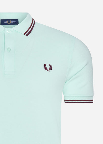 Fred Perry Polo's  Twin tipped fred perry shirt - brighton blue aubergine mahogany 