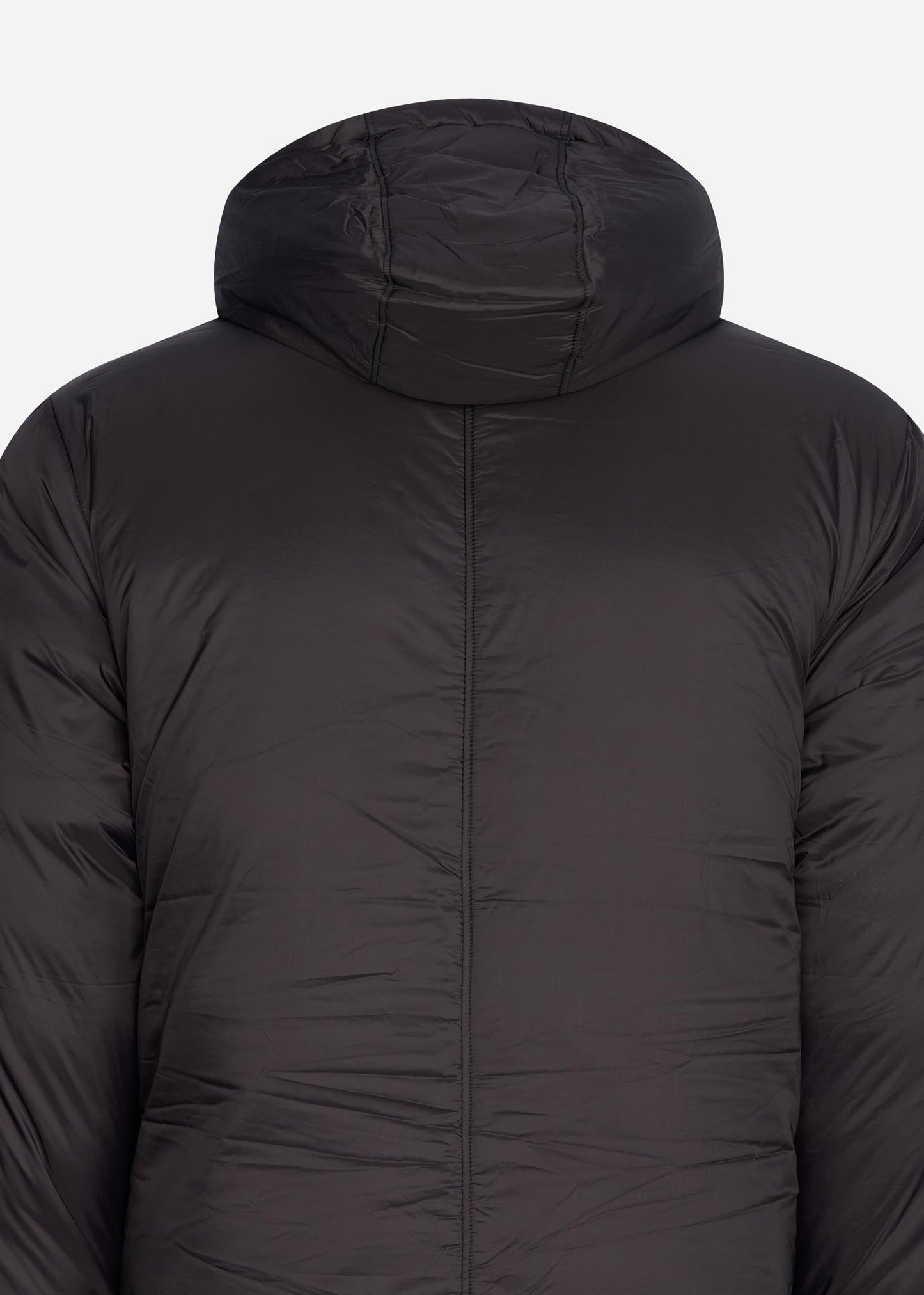 Lyle & Scott Jassen  Long line internal padded jacket - jet black 