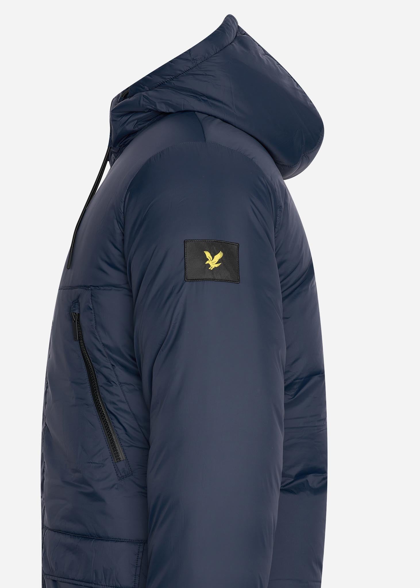 Lyle & Scott Jassen  Long line internal padded jacket - dark navy 