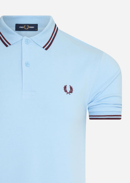 Fred Perry Polo's  Twin tipped fred perry shirt - glac port mahogany 