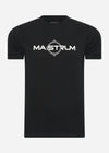 MA.Strum T-shirts  SS logo print tee - jet black 