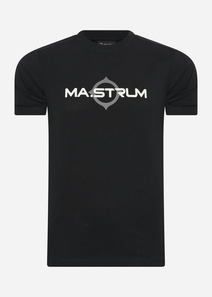 MA.Strum T-shirts  SS logo print tee - jet black 