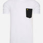 lyle and scott pocket t-shirt white black