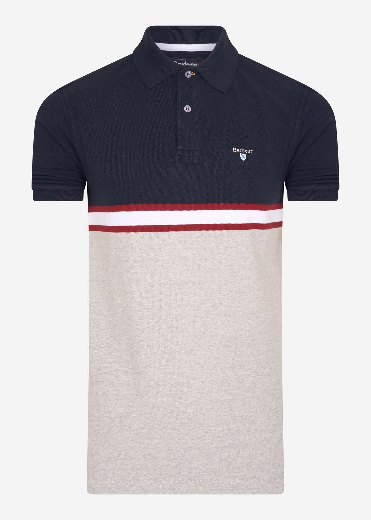 Barbour Polo's  Block colour polo - navy 