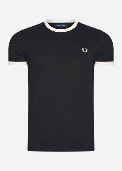 Fred Perry T-shirts  Taped ringer t-shirt - black 