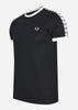 Fred Perry T-shirts  Taped ringer t-shirt - black 