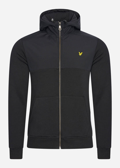 Lyle & Scott Vesten  Softshell jersey zip hoodie - jet black 