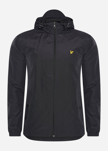 Lyle & Scott Jassen Zip through hooded jacket - jet black