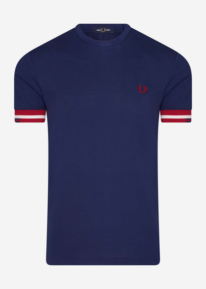 Fred Perry T-shirts  Abstract cuff t-shirt - french navy 