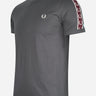 Fred Perry T-shirts  Contrast tape ringer t-shirt - gunmetal oxblood 