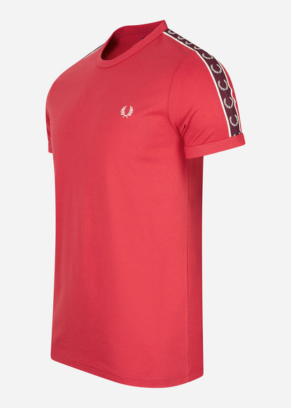 Fred Perry T-shirts  Contrast tape ringer t-shirt - washed red oxblood 