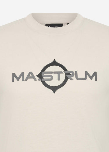 MA.Strum T-shirts  SS logo print tee - aluminium 
