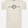 MA.Strum T-shirts  SS logo print tee - aluminium 