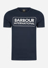 Barbour International T-shirts  Essential large logo tee - international navy 