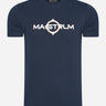 MA.Strum T-shirts  SS logo print tee - ink navy 
