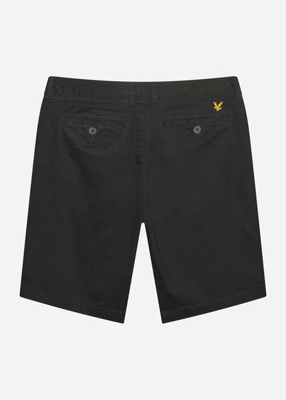 Lyle & Scott Korte Broeken  Chino short - jet black 