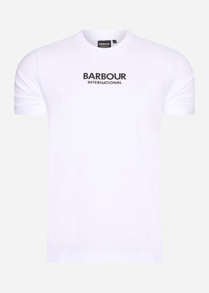 Barbour International T-shirts  Formula tee - white 