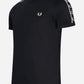 Fred Perry taped ringer t-shirt black