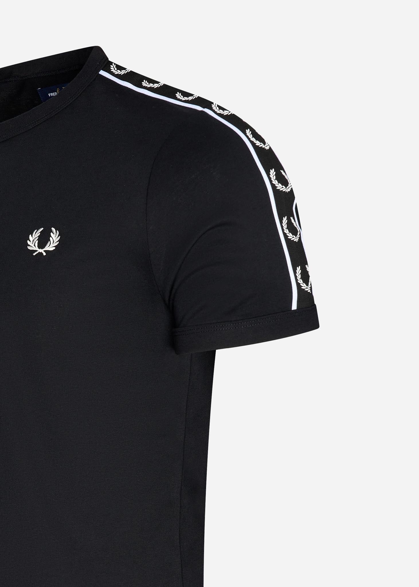 Fred Perry T-shirts  Taped ringer t-shirt - black black 