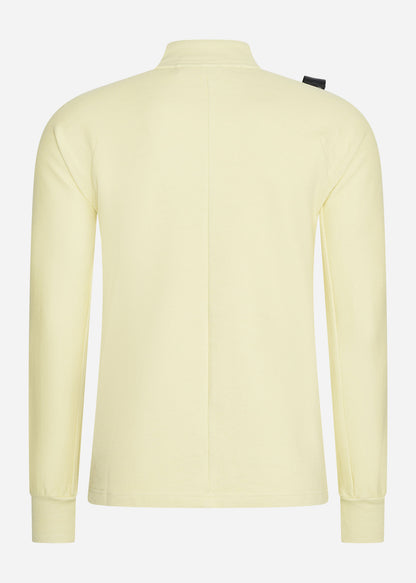 MA.Strum Truien  Dfp funnel neck zip top - mellow yellow 