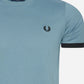 Ringer t-shirt - ash blue