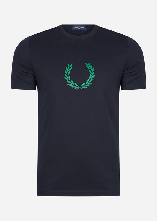 Fred Perry T-shirts  Laurel wreath graphic t-shirt - navy 