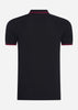 Fred Perry Polo's  Twin tipped fred perry shirt - black tawny port 