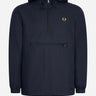 Fred Perry Jassen  Half zip hooded cagoule - navy