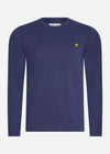 Lyle & Scott Longsleeve Tees  Plain ls t-shirt - navy 