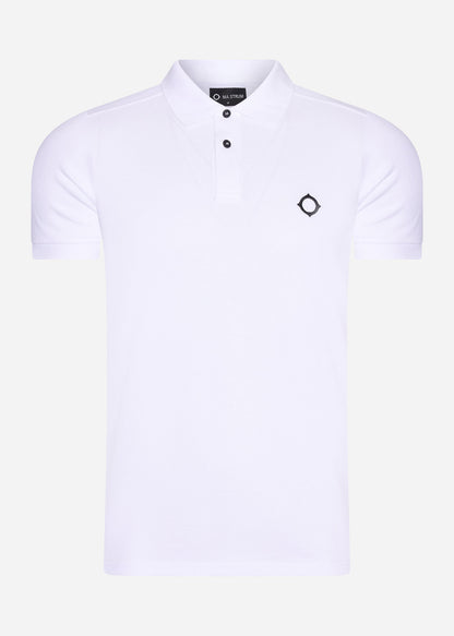 MA.Strum Polo's  SS pique polo - optic white 