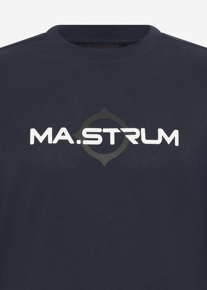 MA.Strum Longsleeve Tees  LS logo print tee - ink navy 