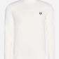 Fred Perry roll neck sweater white