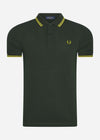 Fred Perry Polo's  Twin tipped fred perry shirt - brit green citron 