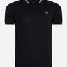 Fred Perry Polo's  Twin tipped fred perry shirt - black ecru kiwi 