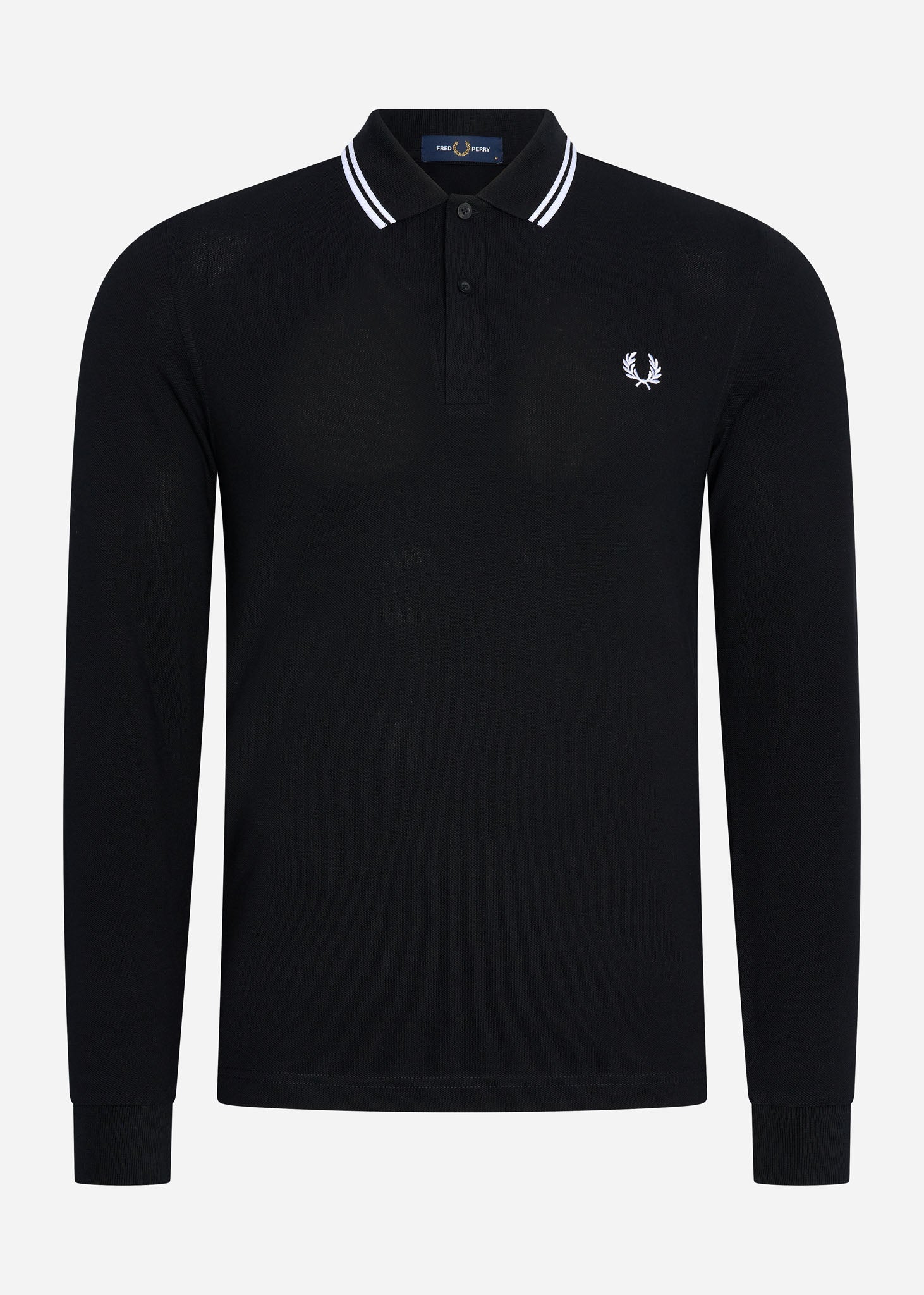 fred perry longsleeve polo twin tipped